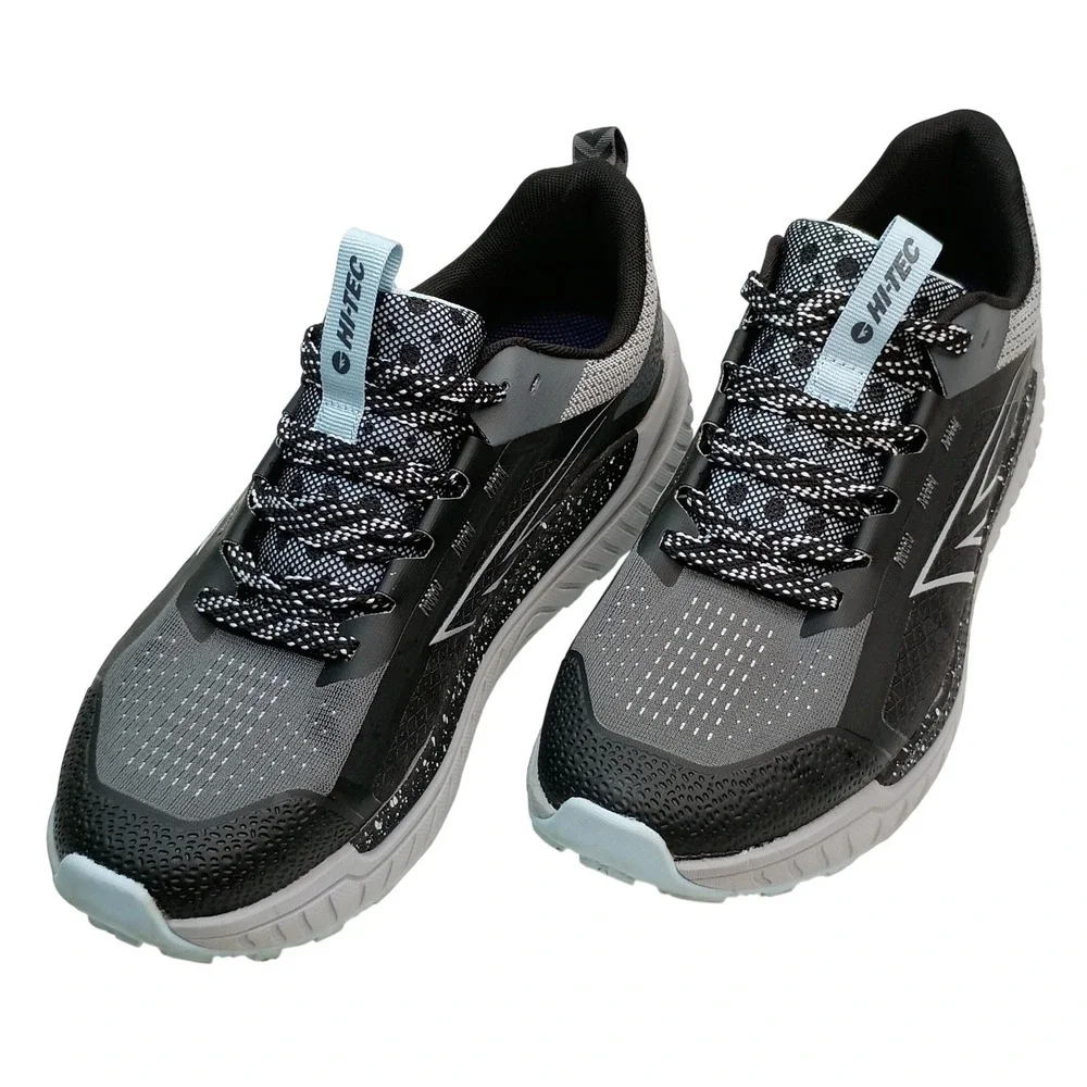 Hi-Tec C16040W-BVL Running Shoe Women Size 10 Black Grey Mesh Athletic